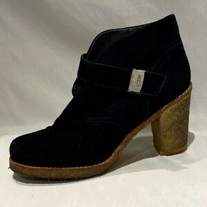 UGG Brienne Black Suede Winter Ankle Boots, size 11
